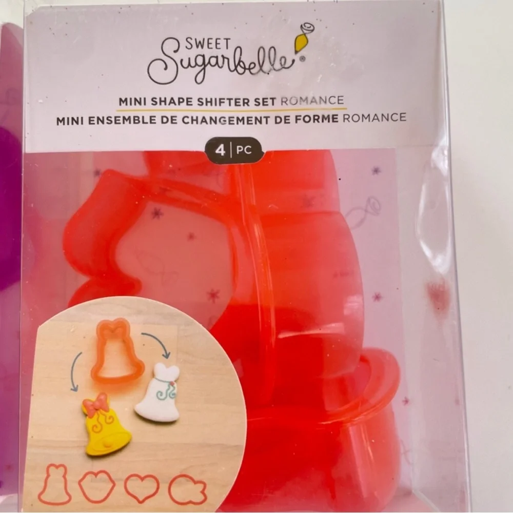 Sweet Sugarbelle Mini Shape Shifters Romance Cookie Cutter Wedding Bell Lips Red